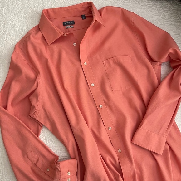 Van Heusen Men's Regular Fit Dress Shirt Wrinkle Free 17-34/35 - Picture 3 of 9